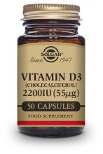 Vitamin D3 2200 ui (55 μg) (Cholecalciferol) 100 Capsules
